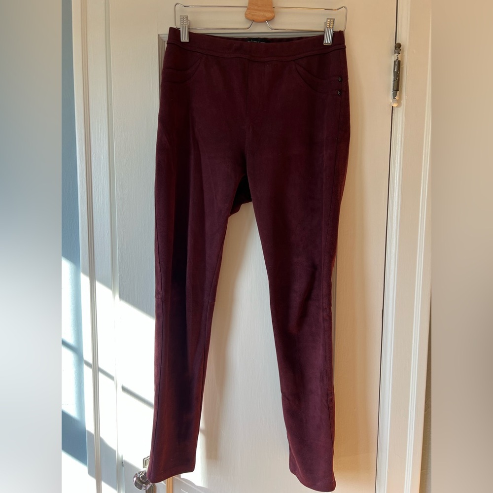 Sanctuary x Anthropologie Pull On Faux Suede Pants